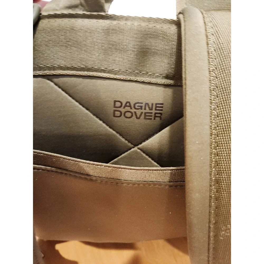 Dagne Dover Brown Neoprene‎ Backpack Travel Laptop Diaper Bag Medium  dark moss